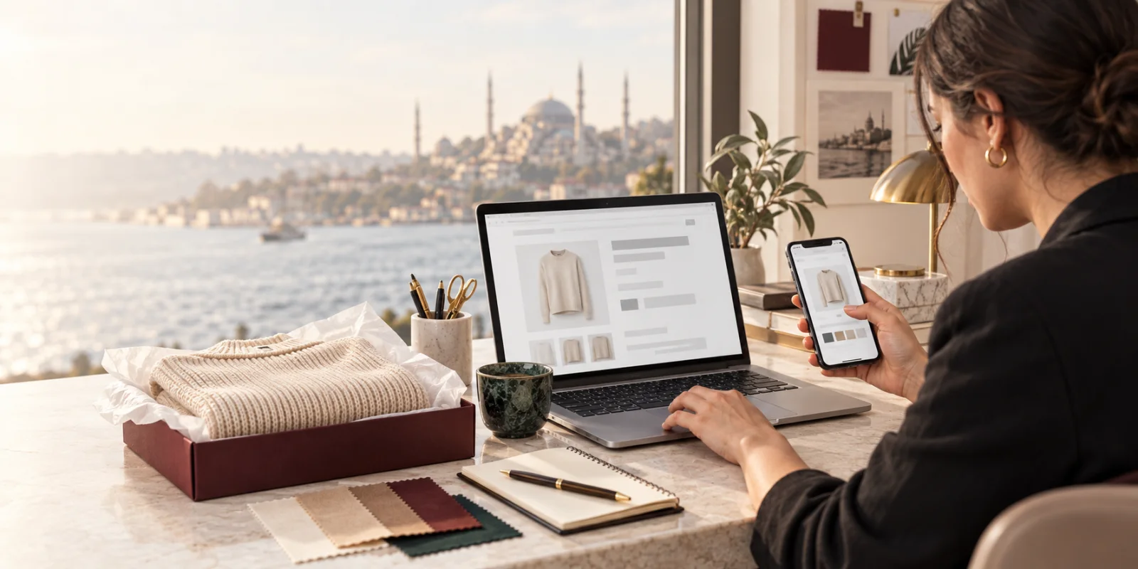 Choosing an item from a Turkish online store for ParSend to buy
